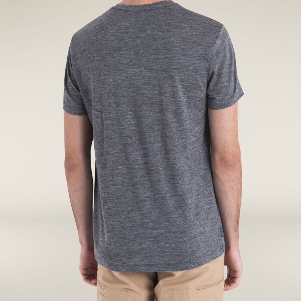 NWT Icebreaker Men's Merino 150 Tech Lite Short Sleeve T-Shirt Gray XS - Picture 2 of 3
